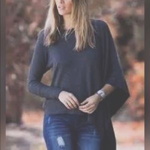 Grey One Shoulder Sweater